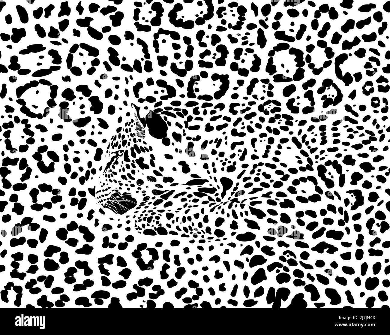 Seamless background Jaguars, Latin Panthera onca Stock Vector