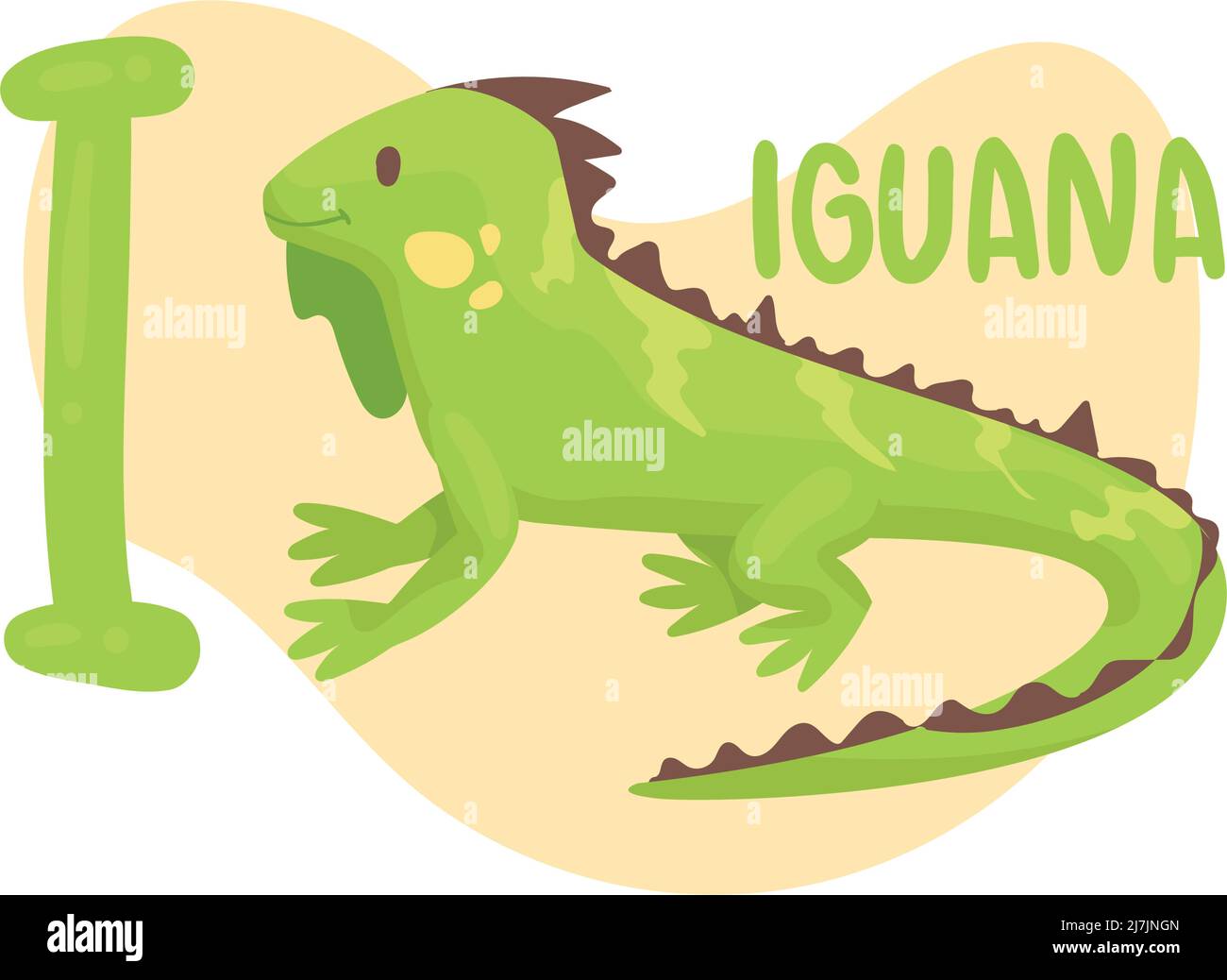 iguana and i letter Stock Vector Image &amp; Art - Alamy