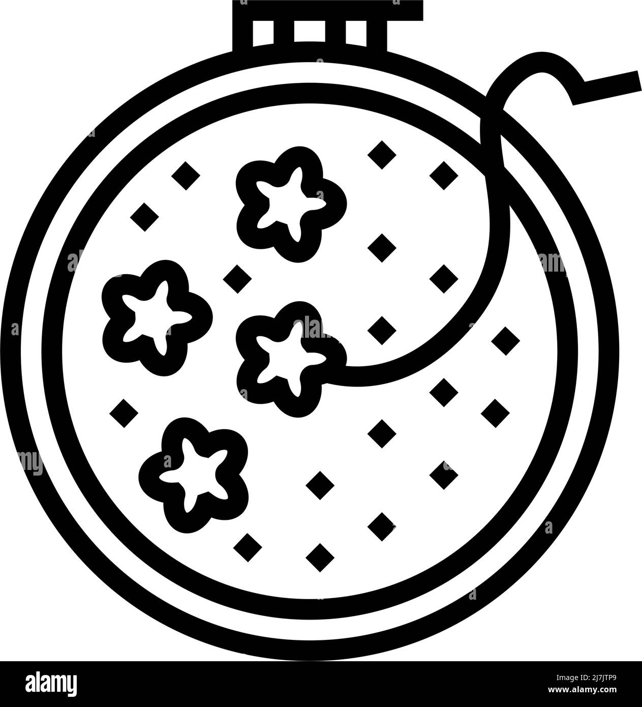 Sew craft occupation line Stock Vector Images - Alamy