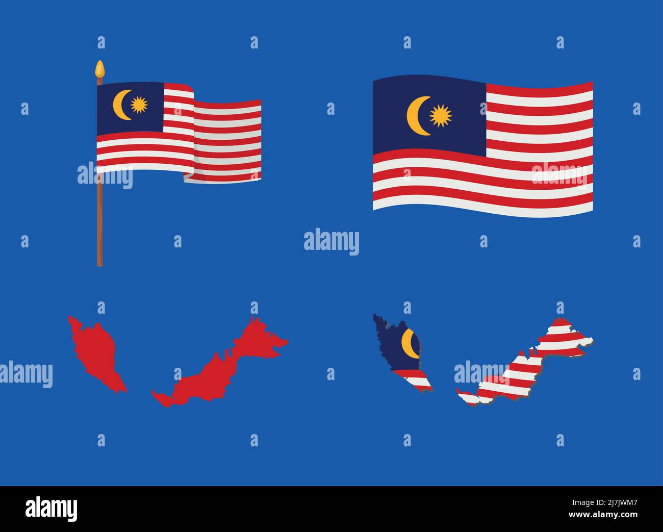 hari merdeka celebration icons Stock Vector Image & Art Alamy