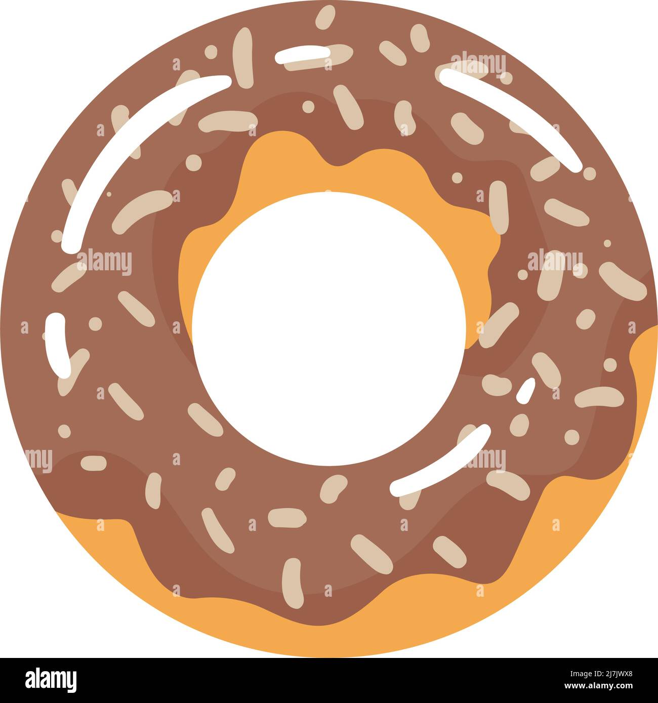 sweet chocolate donut Stock Vector Image & Art - Alamy