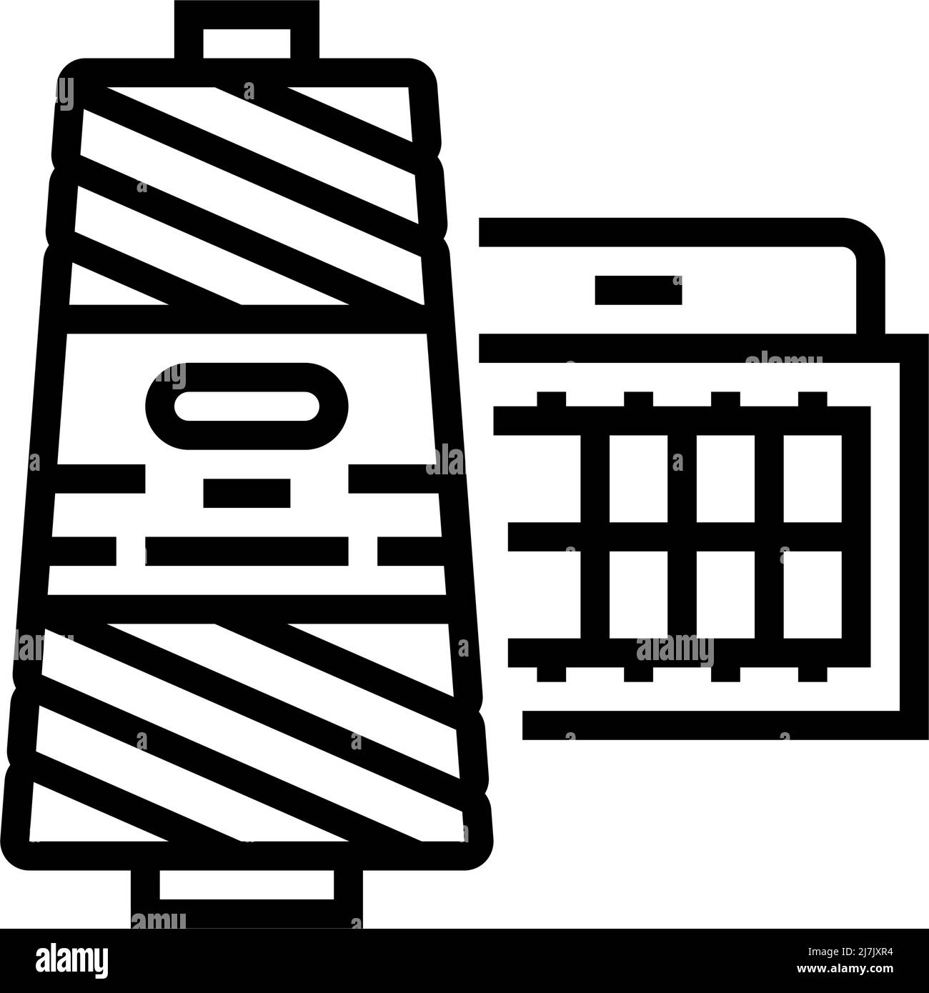 Sew craft occupation line Stock Vector Images - Alamy