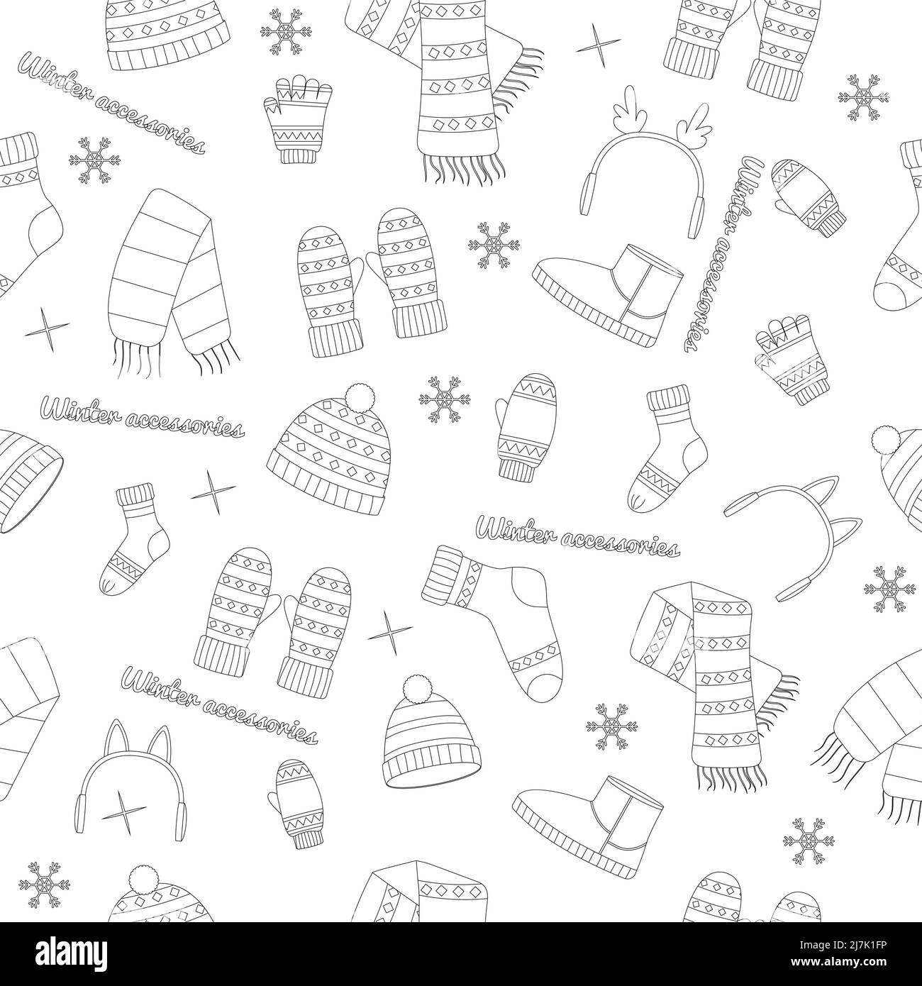 Beautiful winter clothing set, great design for any purposes. Flat