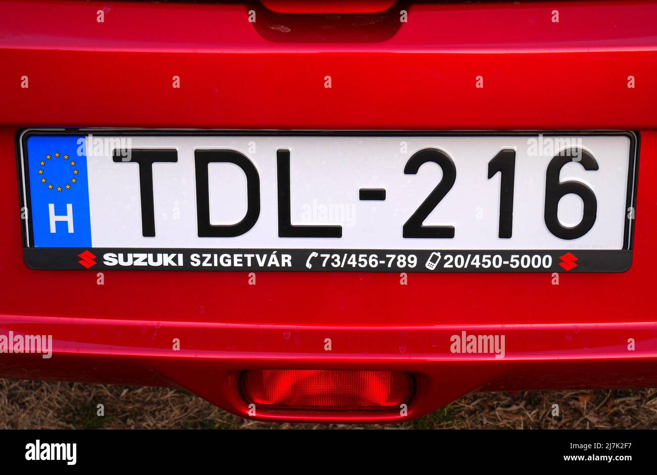 Sticker set car license plate precisely fits EU field tuning design -  Hungary R1