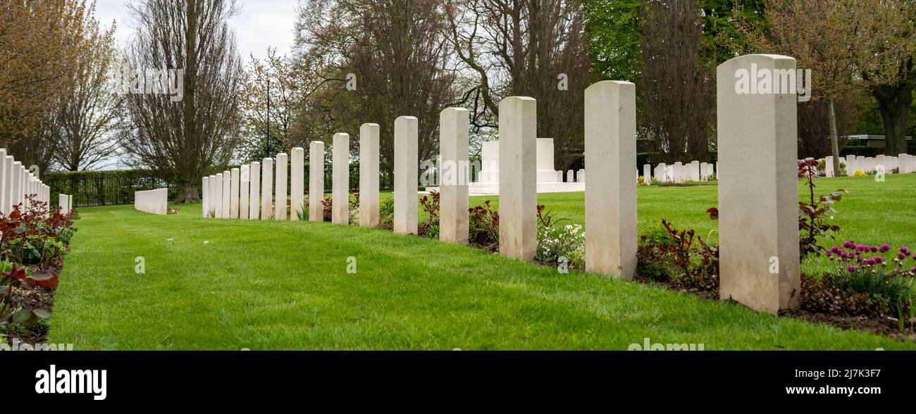 Commonwealth War Graves site at Harrogate, North Yorkshire, United Kingdom Stock Photo