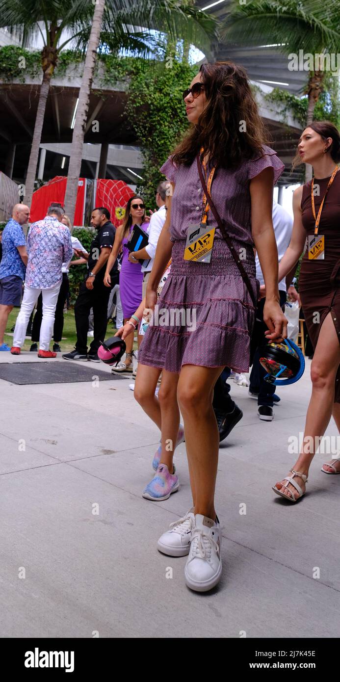 May 8th, 2022: American Actress Mila Kunis during the Formula 1 Crypto.com  Miami Grand Prix in Miami, FL . Jason Pohuski/CSM (Credit Image: © Jason  Pohuski/CSM via ZUMA Press Wire) (Cal Sport
