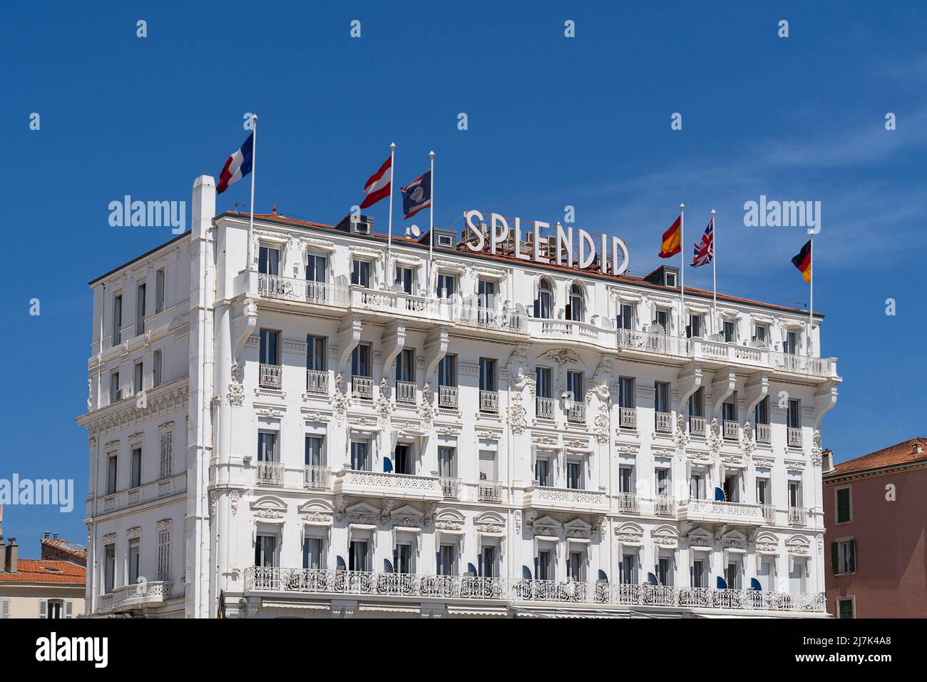 Hotel Splendid in Cannes Stock Photo
