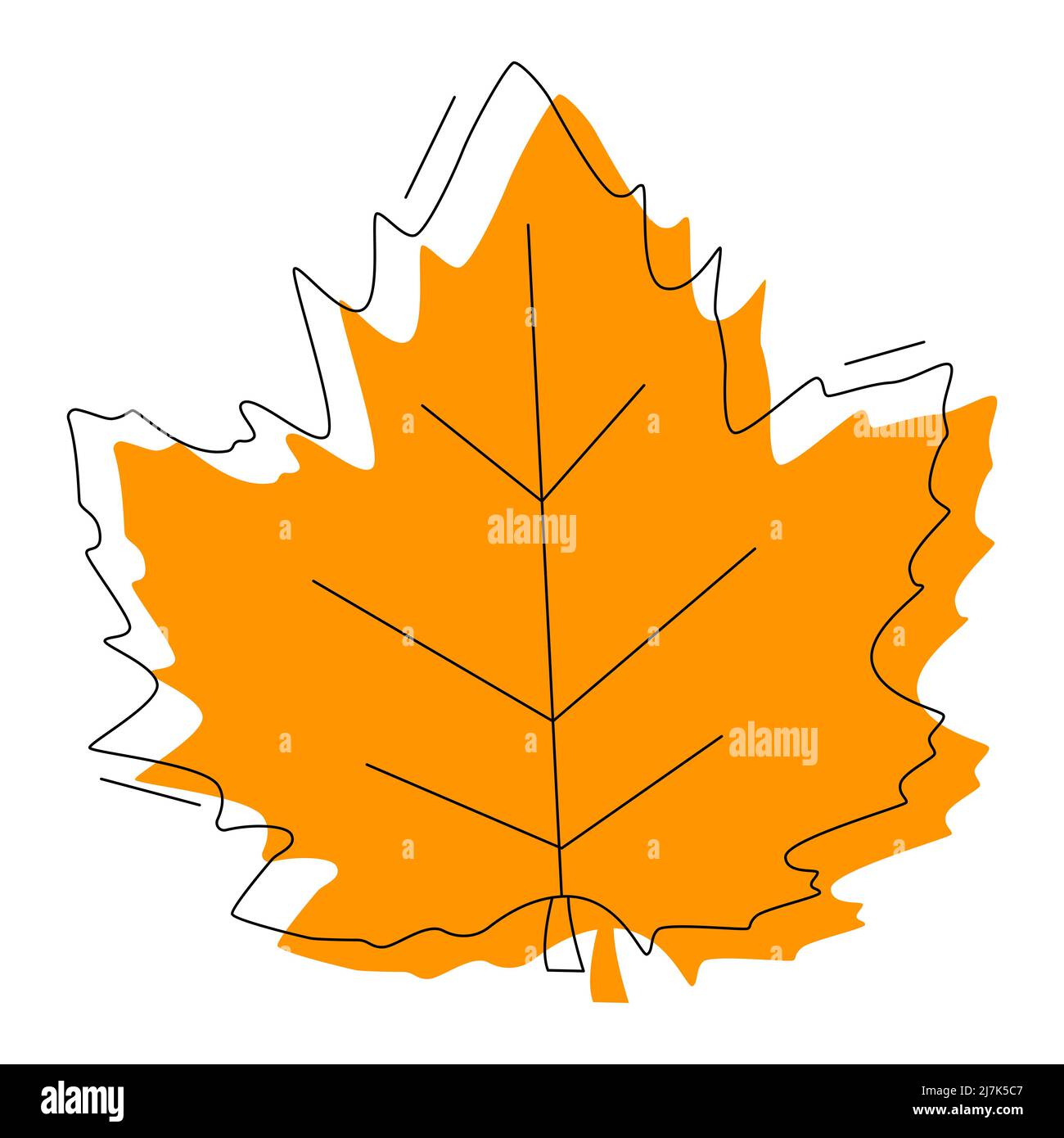 Maple icon isolated on white background. Flat vector illustration Stock ...