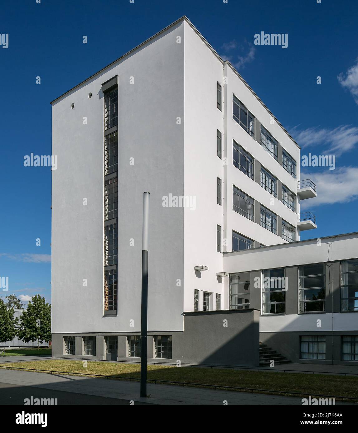 Dessau Bauhaus Prellerhaus 6381 erbaut 1925-26 von Walter Gropius u a Ansicht von Nordwesten Stock Photo