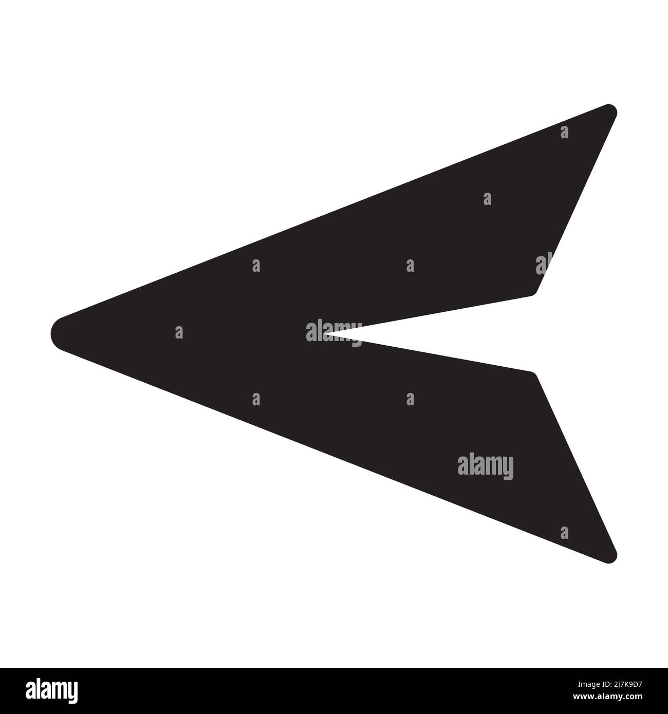 paper plane icon vector send message sign for graphic design, logo ...