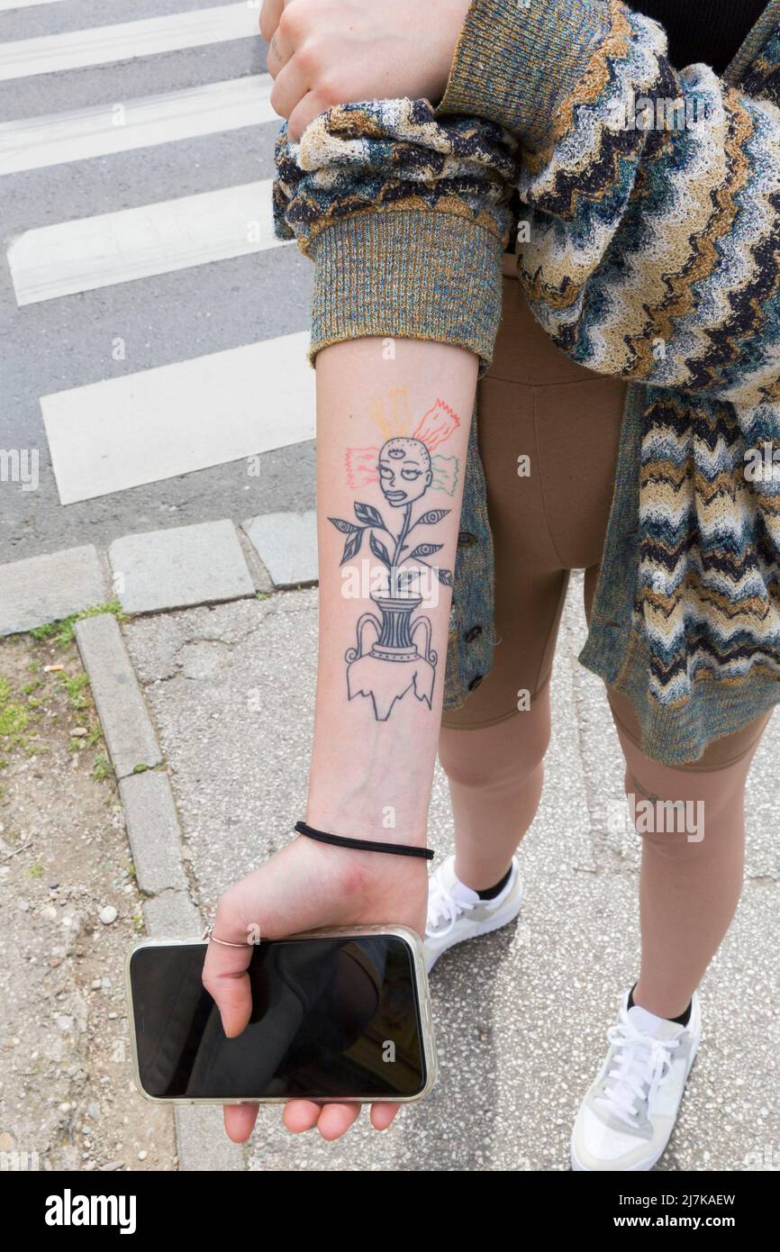 Tattoo as fashion Stock Photo