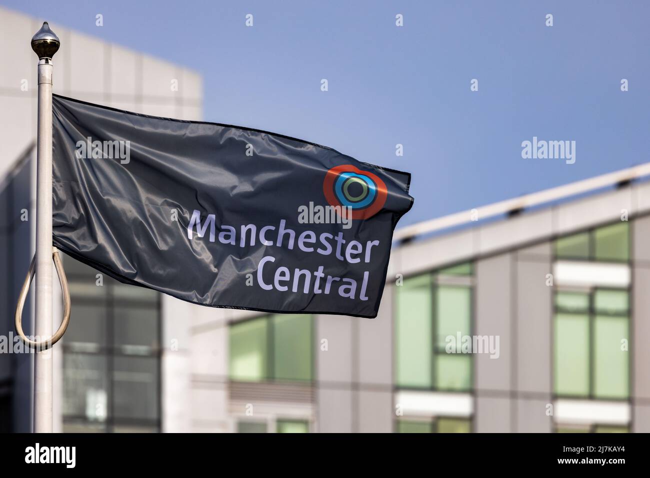 Manchester Central flag. Stock Photo