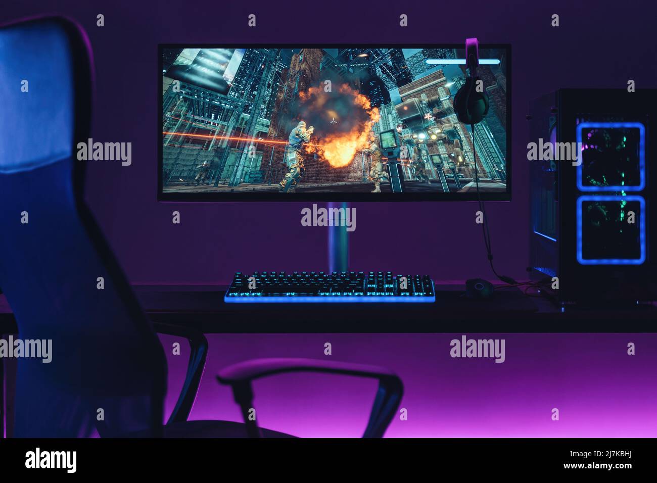 Gamer PC Setup Hologram - Graphics