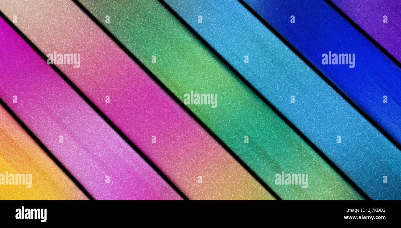 Modern diagonal lines abstract background, multicolored background Stock Photo