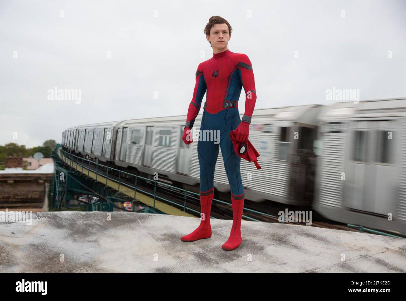 SPIDER-MAN : HOMECOMING  2017 Sony Pictures Releasing film with Tom Holland Stock Photo