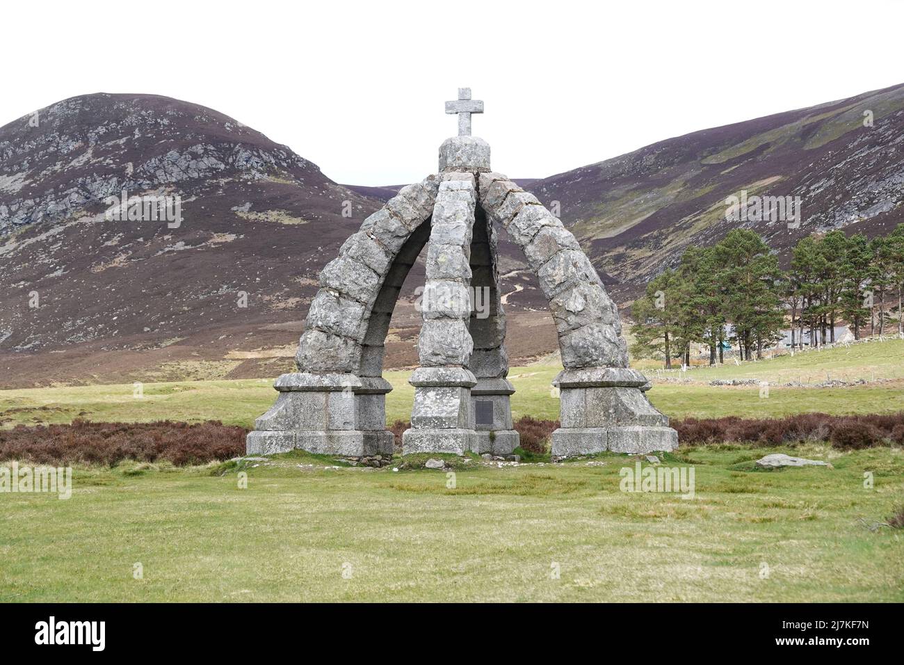 The Queen's Well, Glen Mark, Angus, Scotland, United Kingdom commemorating  a visit in 1861 by Queen Victoria and Prince Albert Stock Photo