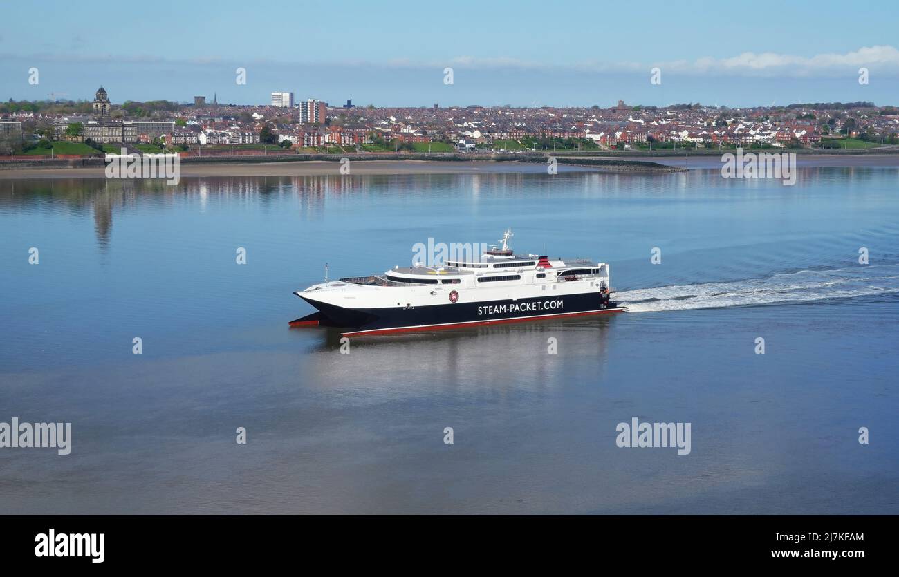 The Isle of Man Steam Packet Company ferry Manannan which sails from