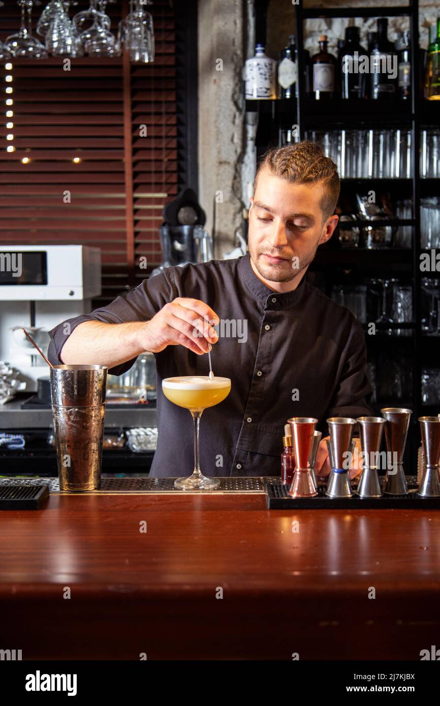 All black bartender outfit hotsell
