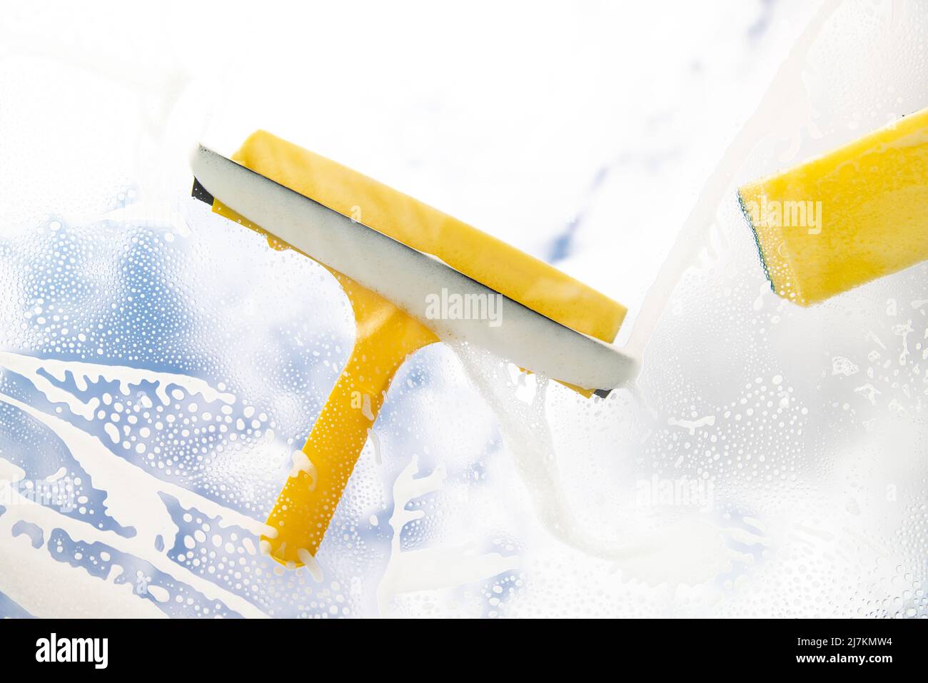 Illustration window cleaner squeegee spray hi-res stock photography and  images - Alamy