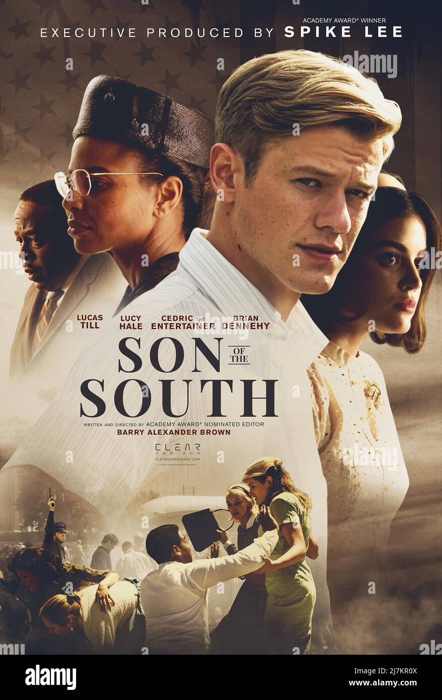 Son of the South Year : 2020 USA Director : Barry Alexander Brown Cedric the Entertainer , Charonne Lanier, Lucas Till, Lucy Hale American poster Stock Photo