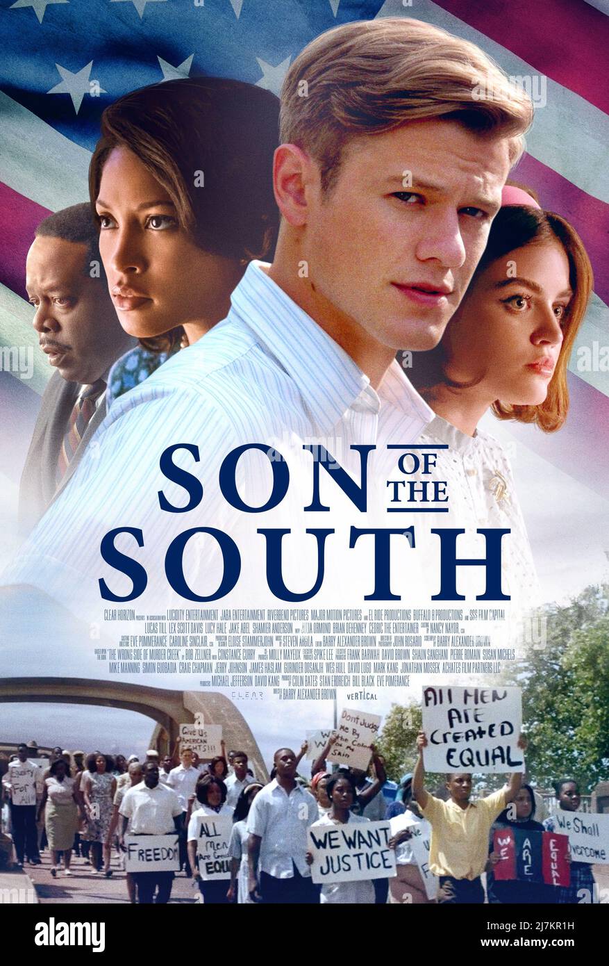 Son of the South Year : 2020 USA Director : Barry Alexander Brown Cedric the Entertainer, Lex Scott Davis, Lucas Till, Lucy Hale American poster Stock Photo