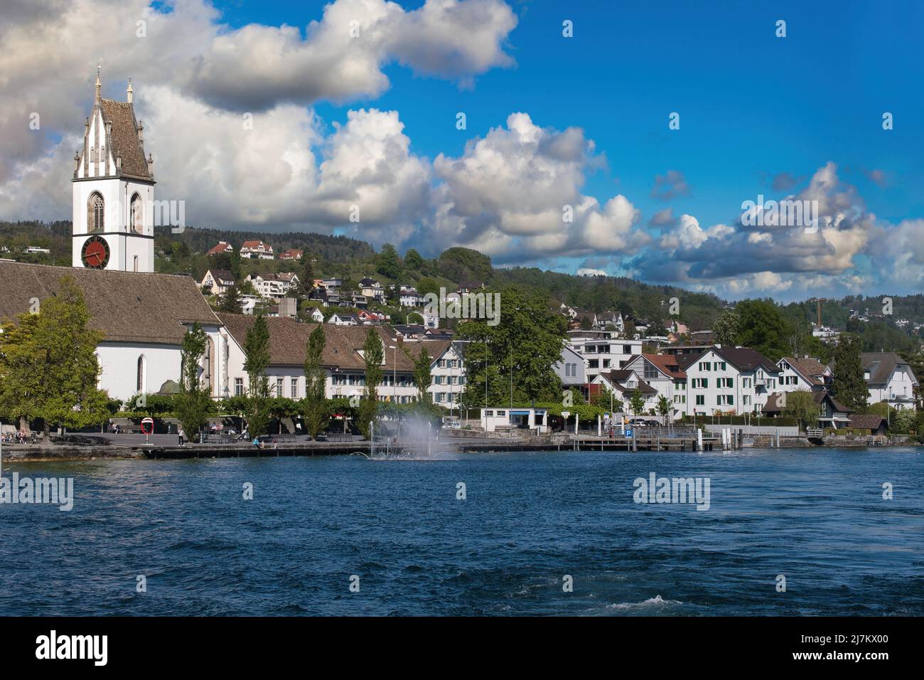 MEILEN FROM LAKE ZURICH, SWITZERLAND Stock Photo