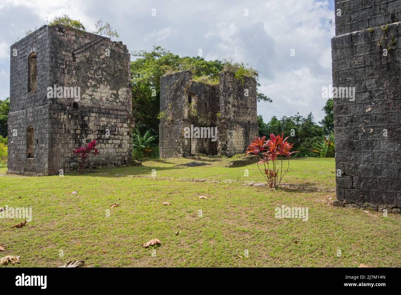 Stokes Hall Great House, St. Thomas, Jamaica Stock Photo