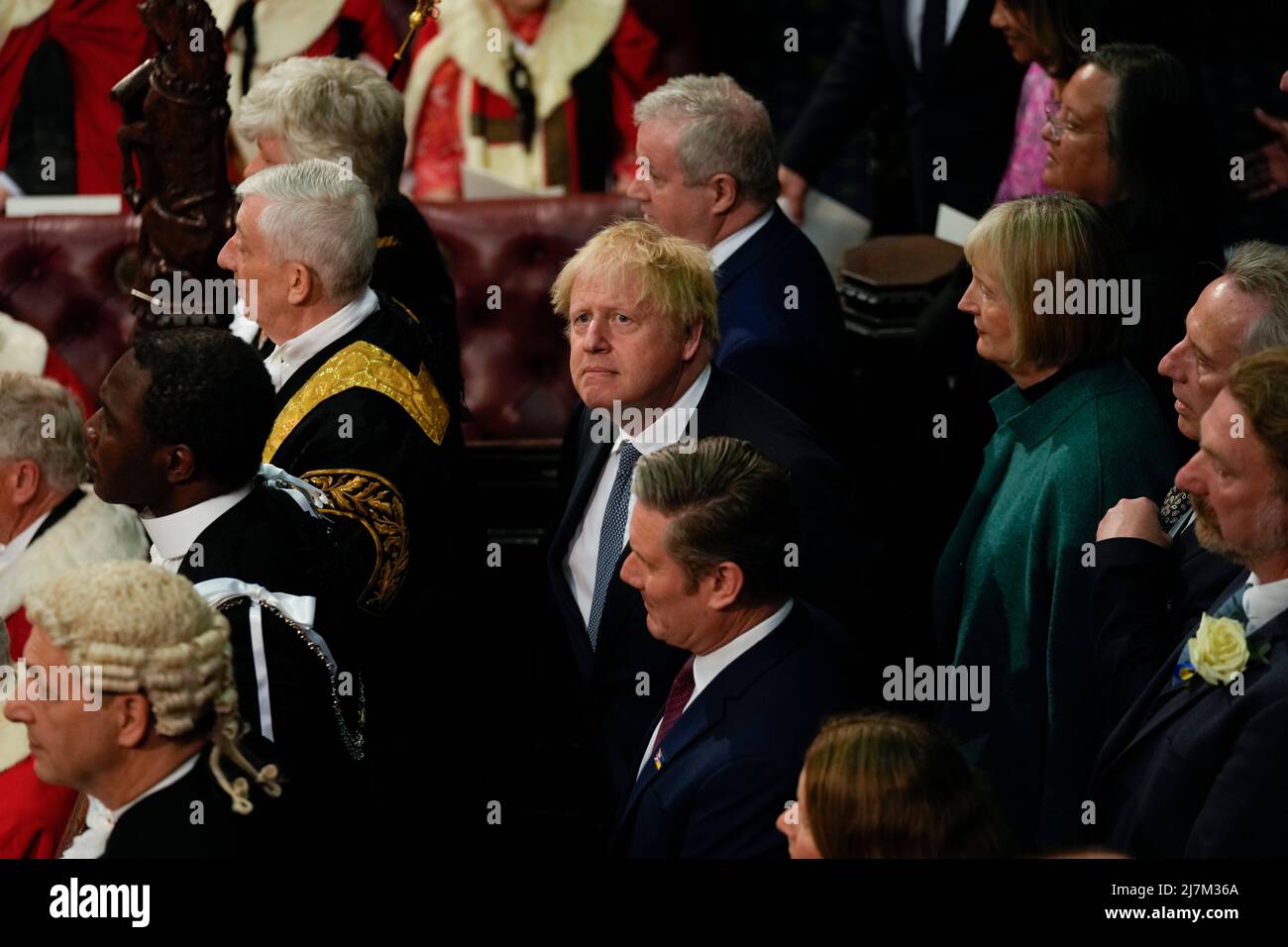 Prime Minister Boris Johnson during the State Opening of Parliament in