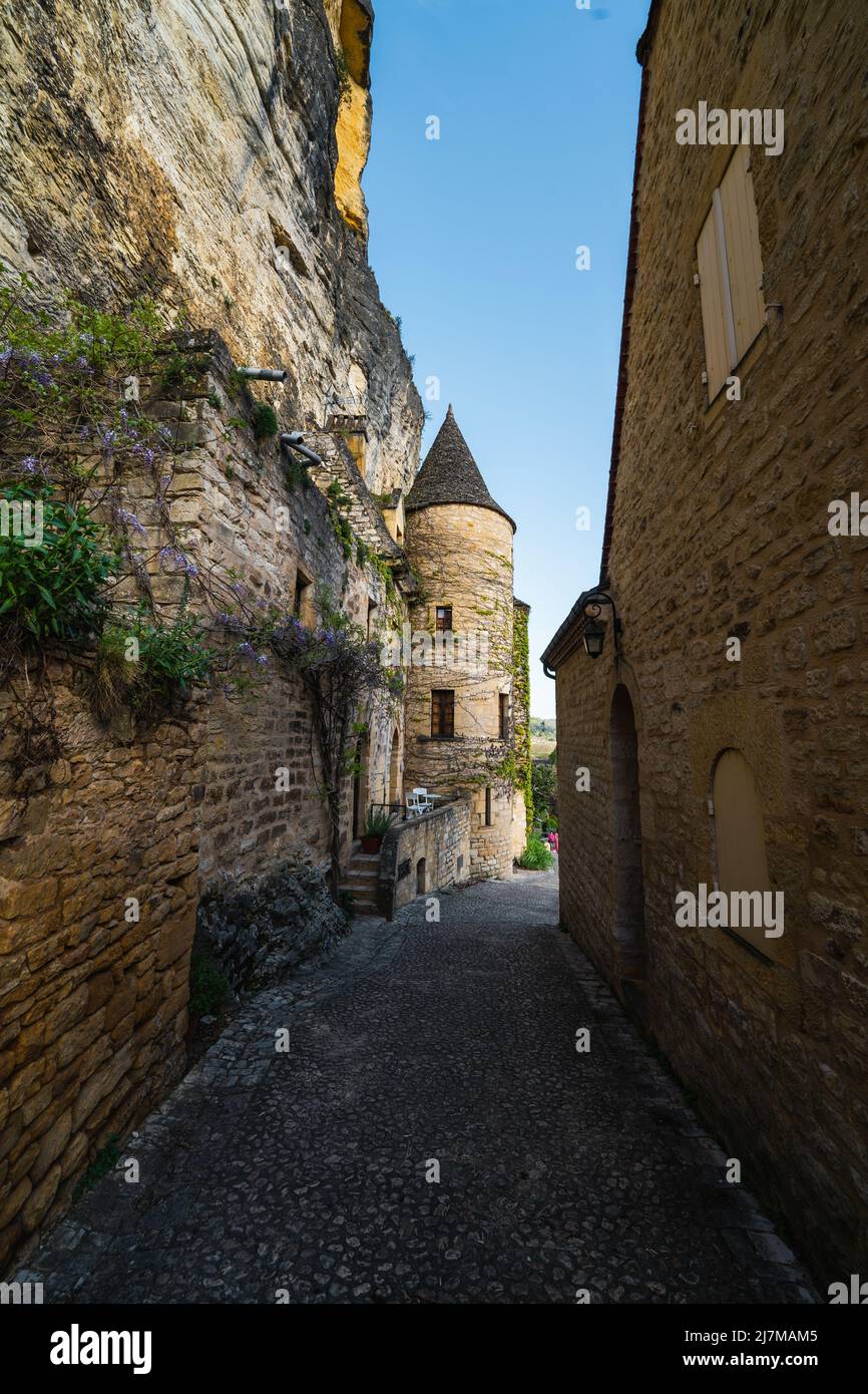 The streets of Fort de La RoqueGageac in La RoqueGageac near Verzac