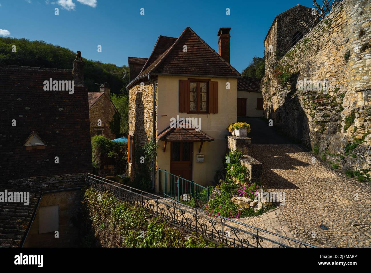 The streets of Fort de La RoqueGageac in La RoqueGageac near Verzac