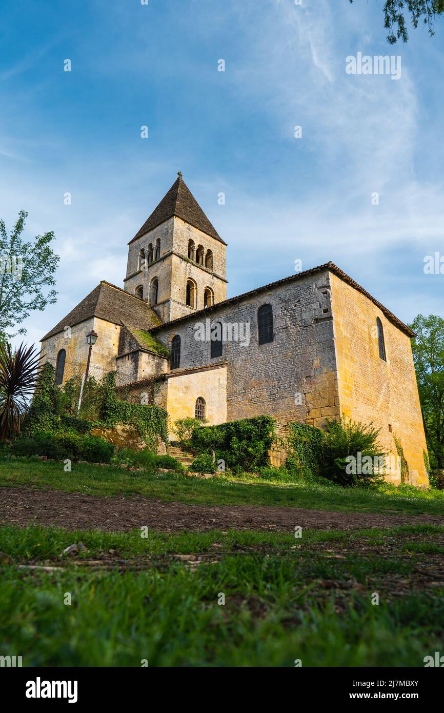 A french village Saint-Leon-sur-Vezere located in southwest France Stock Photo