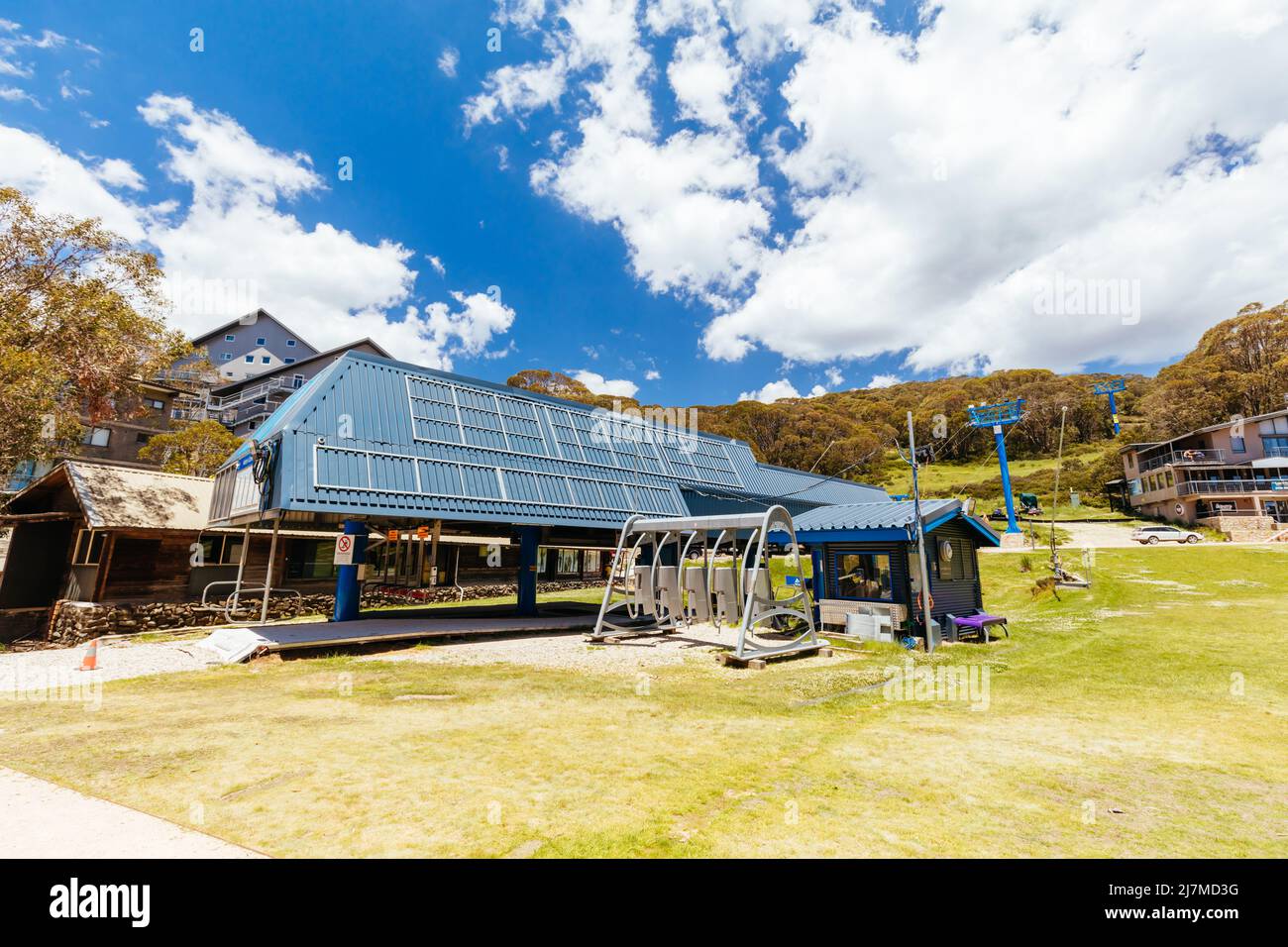 Falls Creek Village in Summer in Australia Stock Photo Alamy