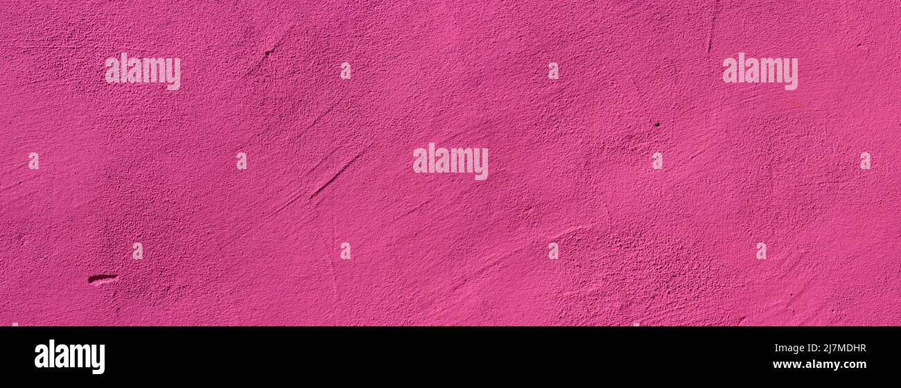 Pink panoramic wide abstract wall texture background Stock Photo