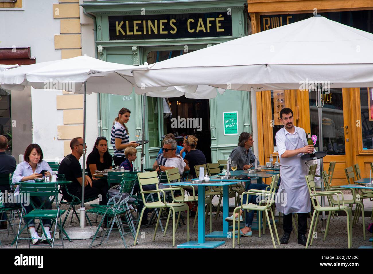 Austria,Cafe Kleines Cafe in Vienna Stock Photo