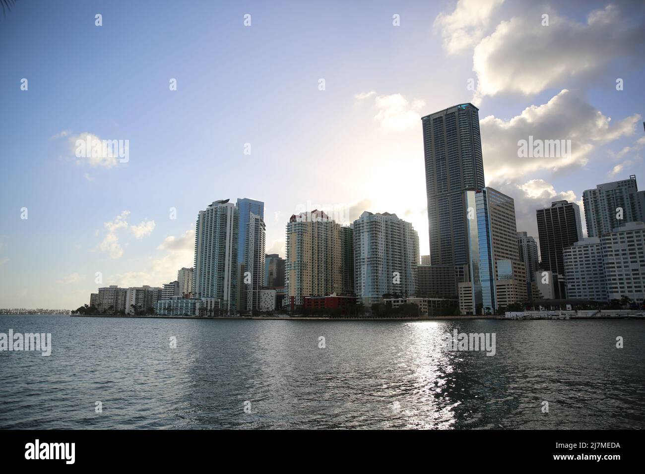 Brickell Key, Miami, Florida Stock Photo