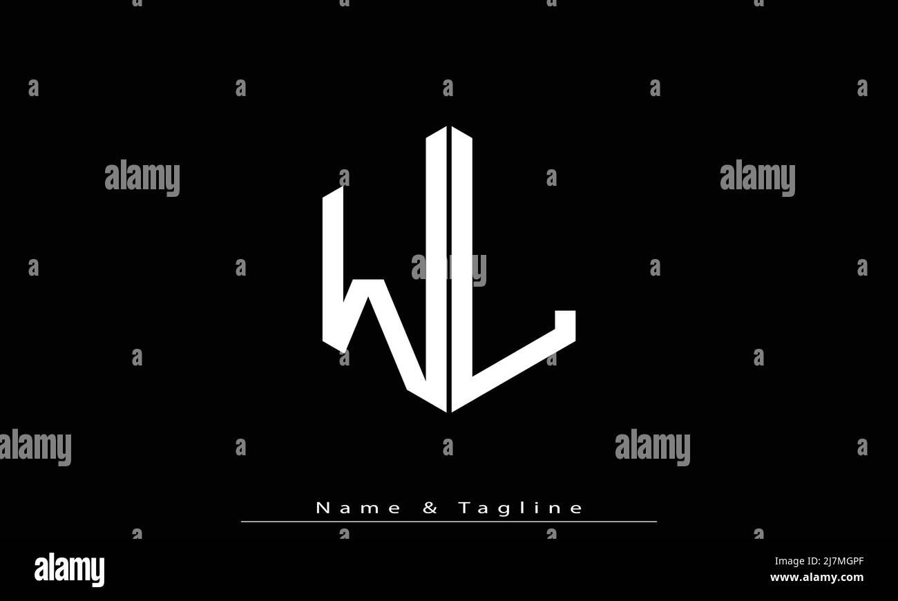 Alphabet letters Initials Monogram logo WL , LW Stock Vector Image ...