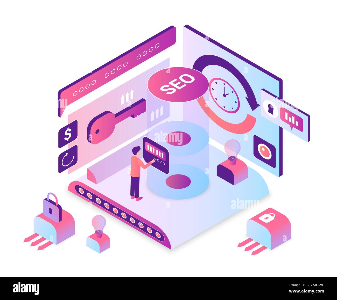 Promoting connection Stock Vector Images - Alamy