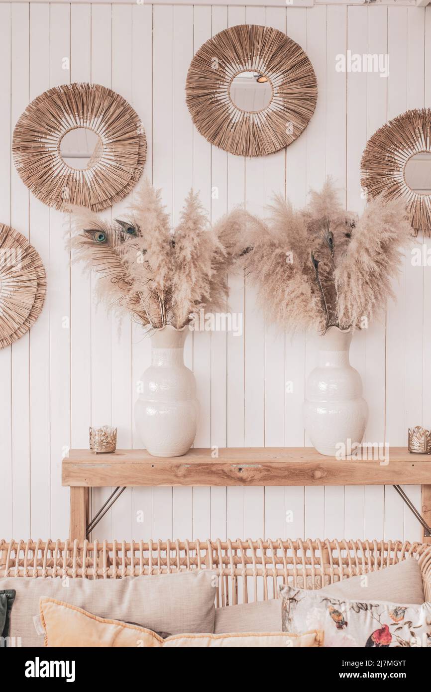 Boho Interior Stock Photo