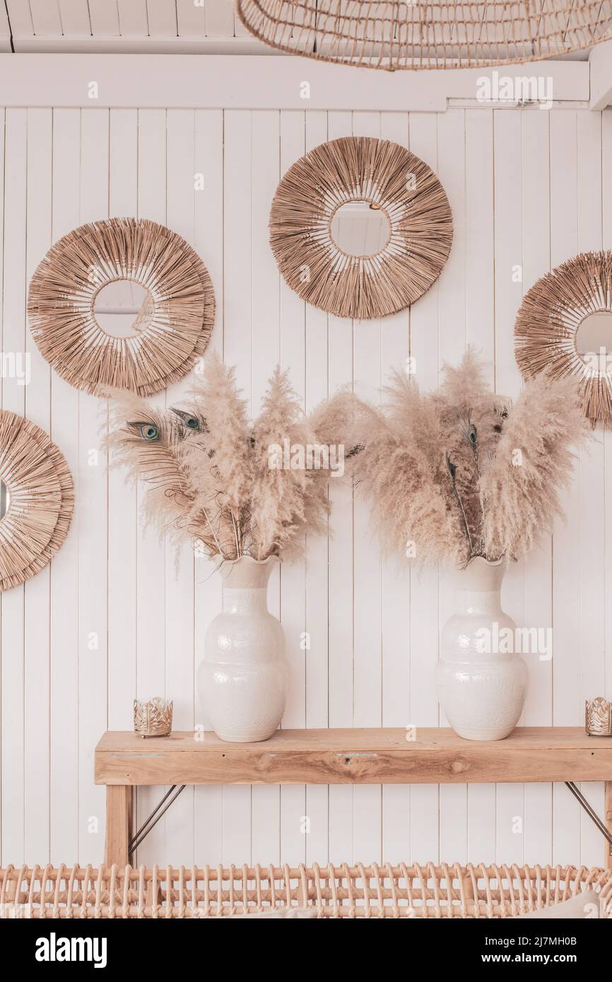 Boho Interior Stock Photo