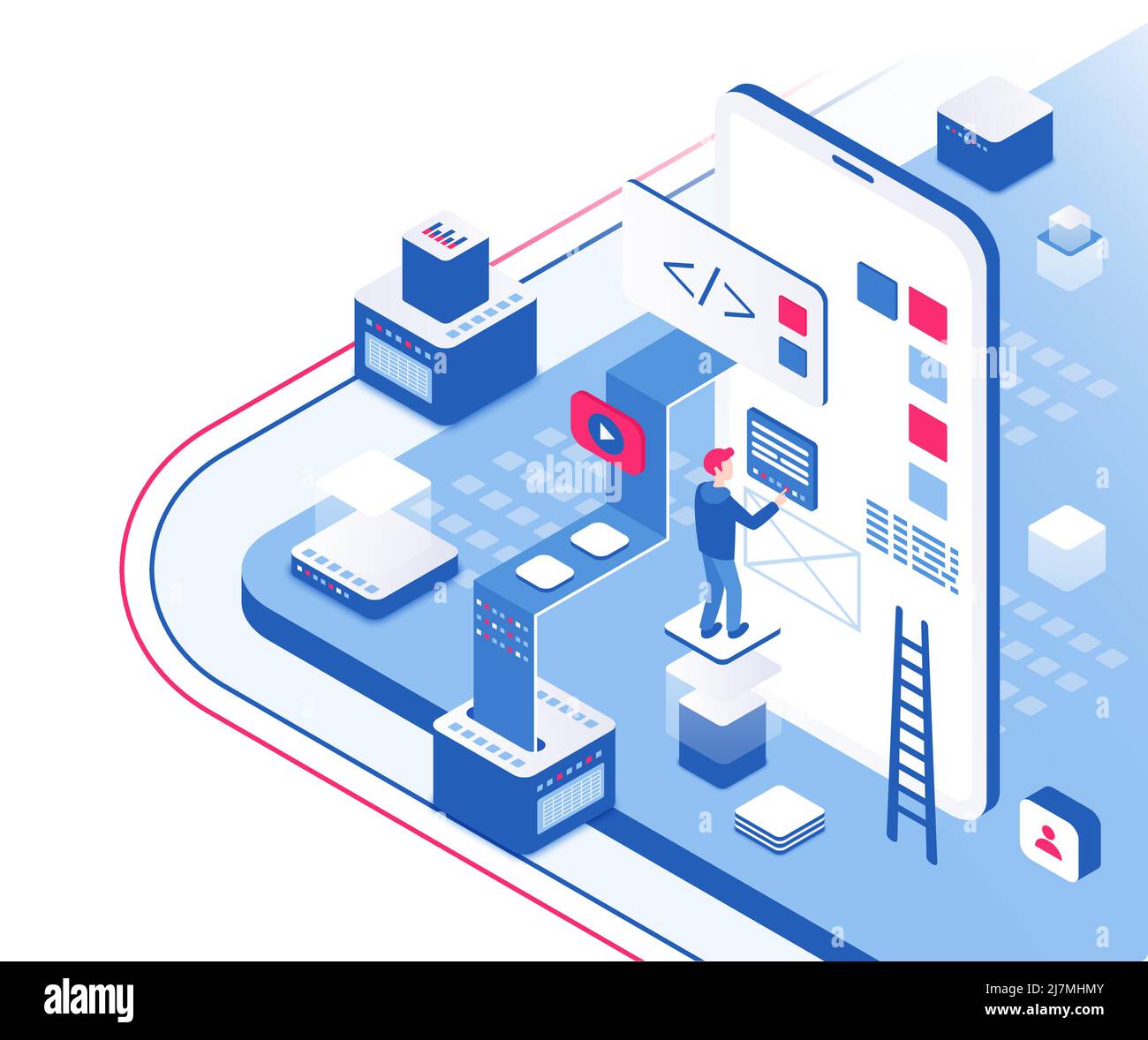 Programming layout Stock Vector Images - Alamy