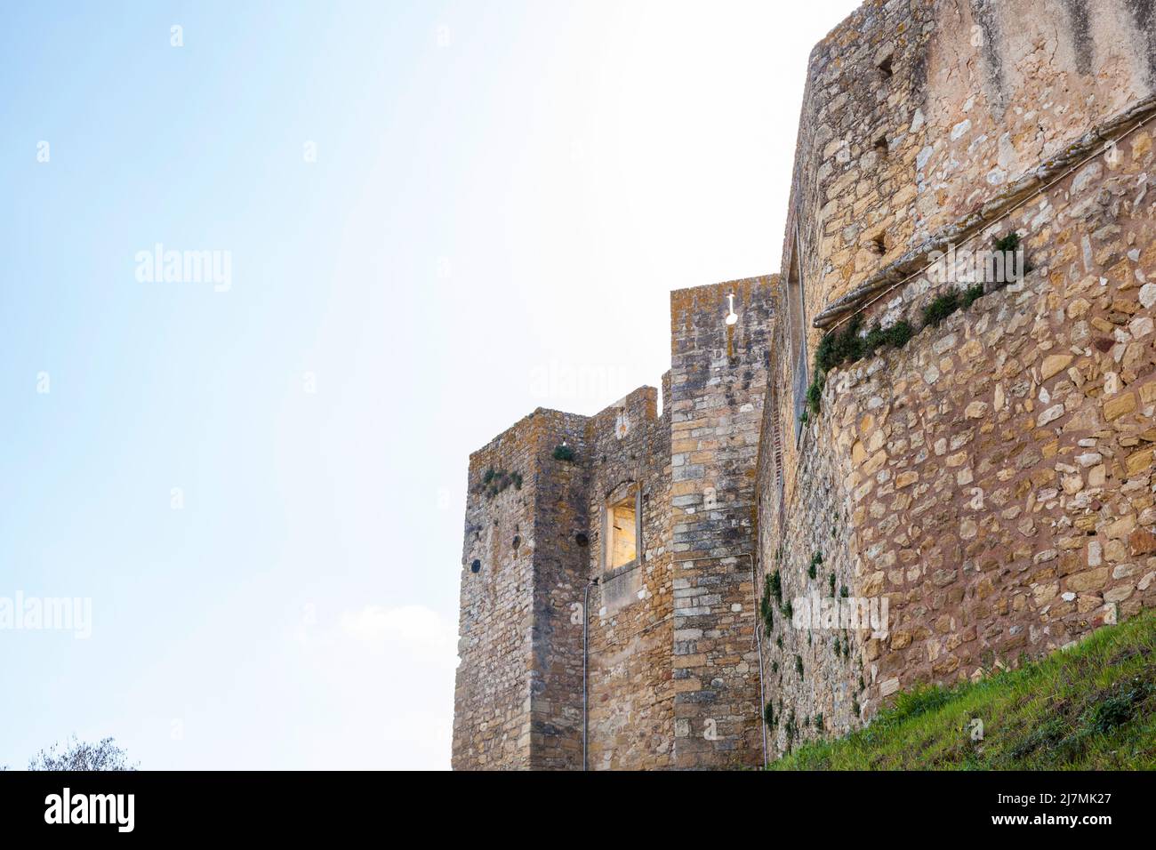 parts of the Monastery castle in Tomar Portugal Stock Photo