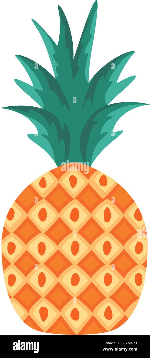 fresh fruit pineapple nature icon Stock Vector Image & Art - Alamy