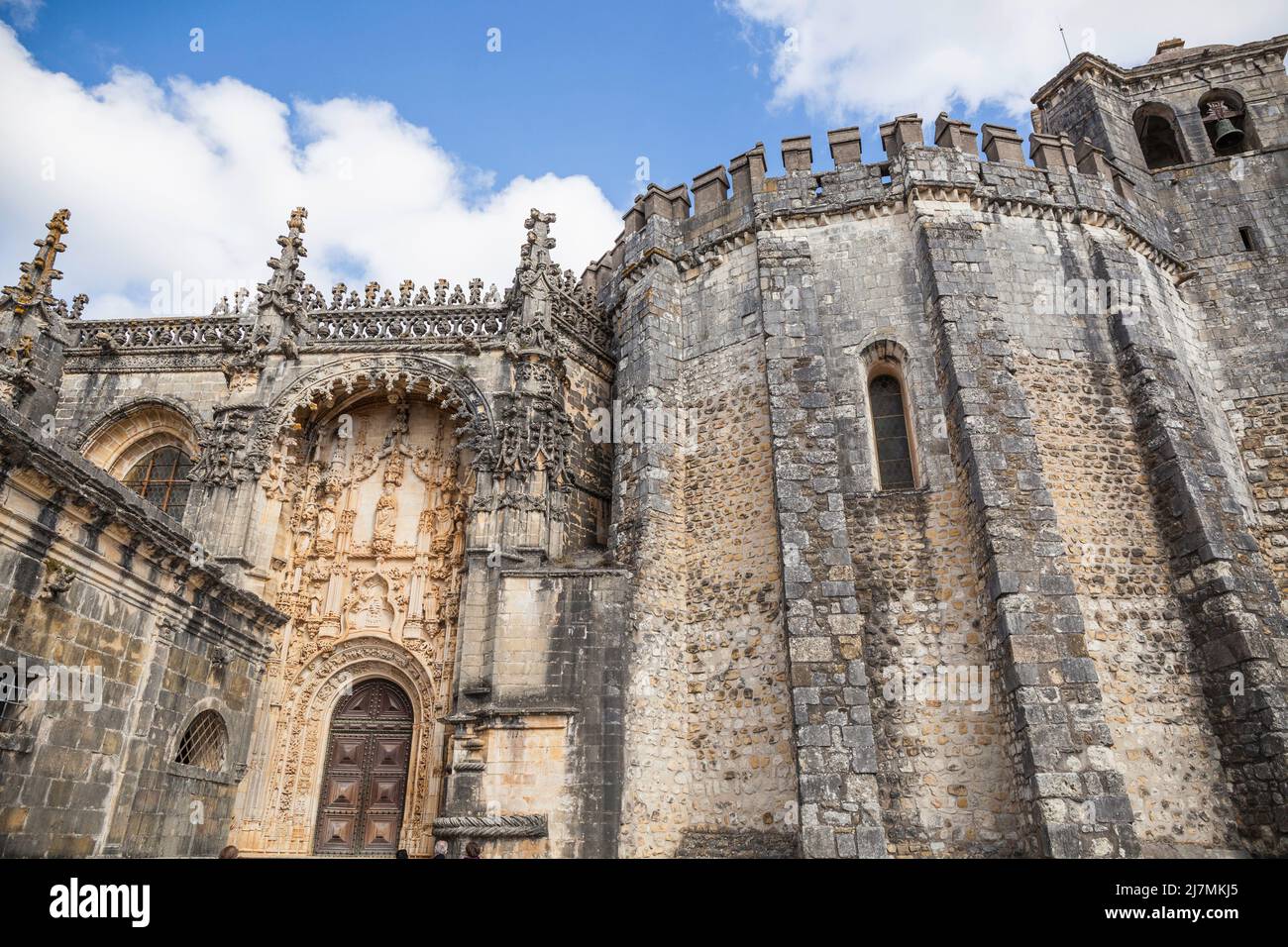 entrance gate of the monastery of the monastery castle in Tomar ...