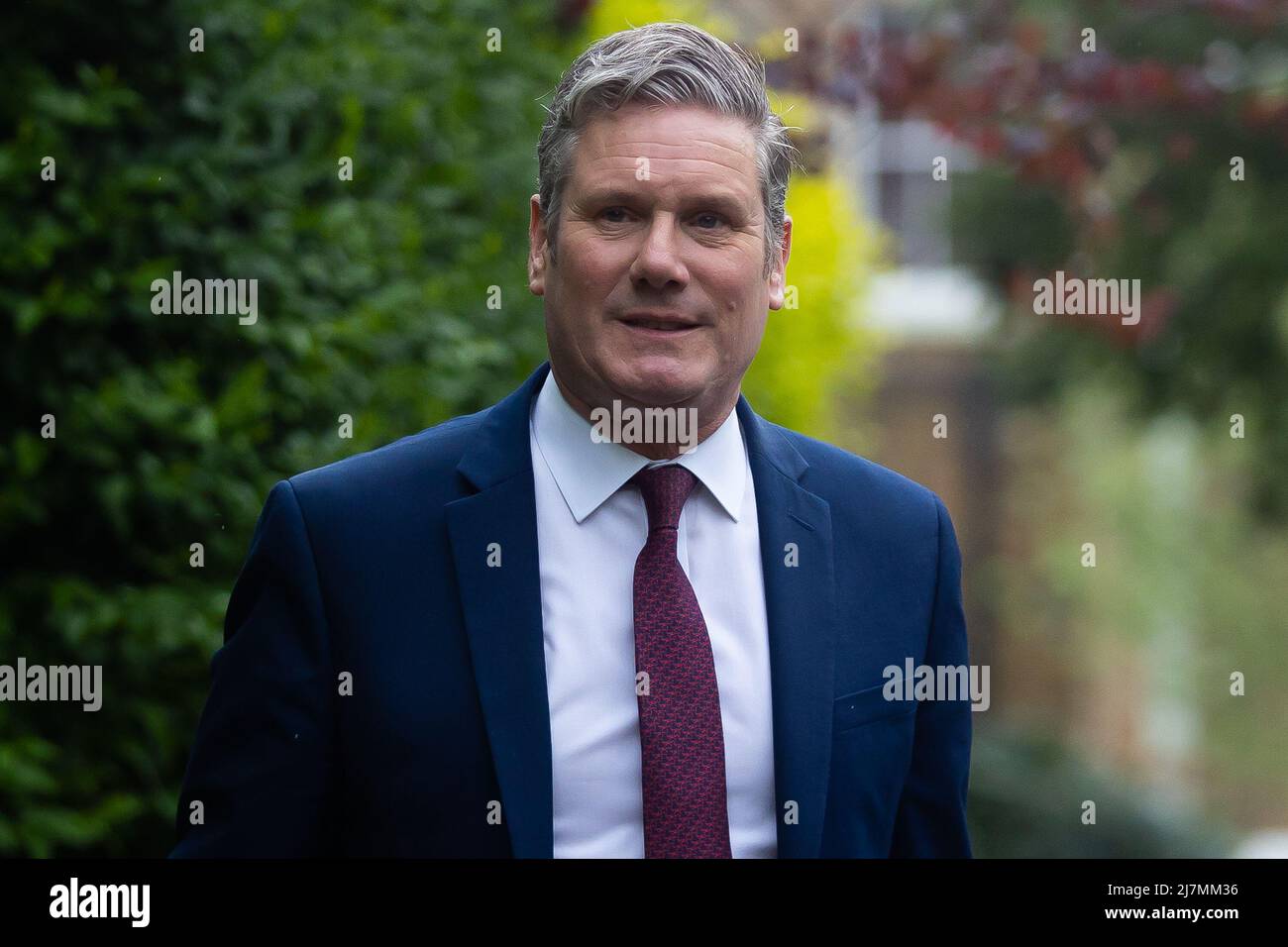 May 10, 2022, London, United Kingdom: Sir Keir Starmer leaves his home ahead of the State Opening of Parliament. The Labour Leader said he will step down if the police fine him for breaking covid lockdown rules. (Credit Image: © Tejas Sandhu/SOPA Images via ZUMA Press Wire) Stock Photo
