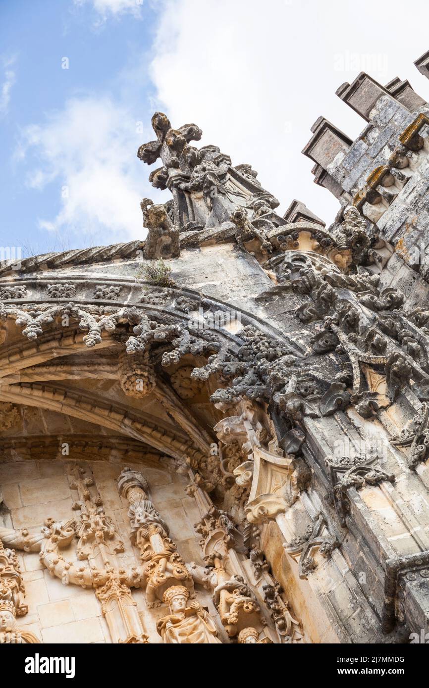 entrance gate of the monastery of the monastery castle in Tomar ...