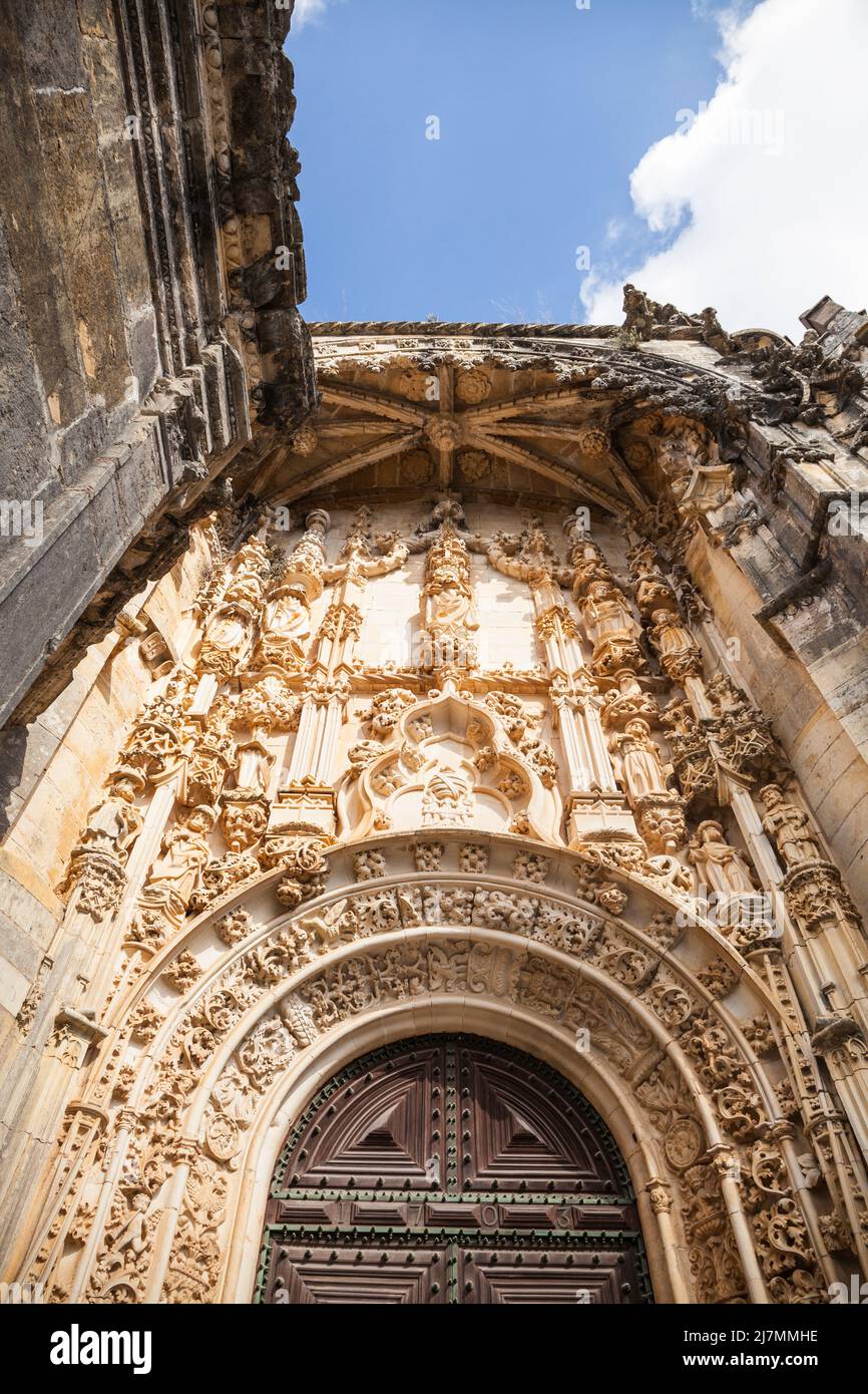 entrance gate of the monastery of the monastery castle in Tomar ...