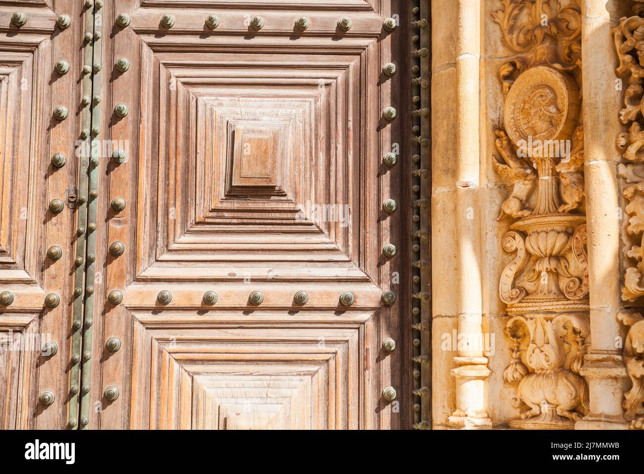 entrance gate of the monastery of the monastery castle in Tomar ...