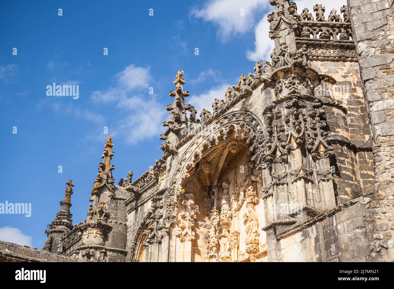 entrance gate of the monastery of the monastery castle in Tomar ...