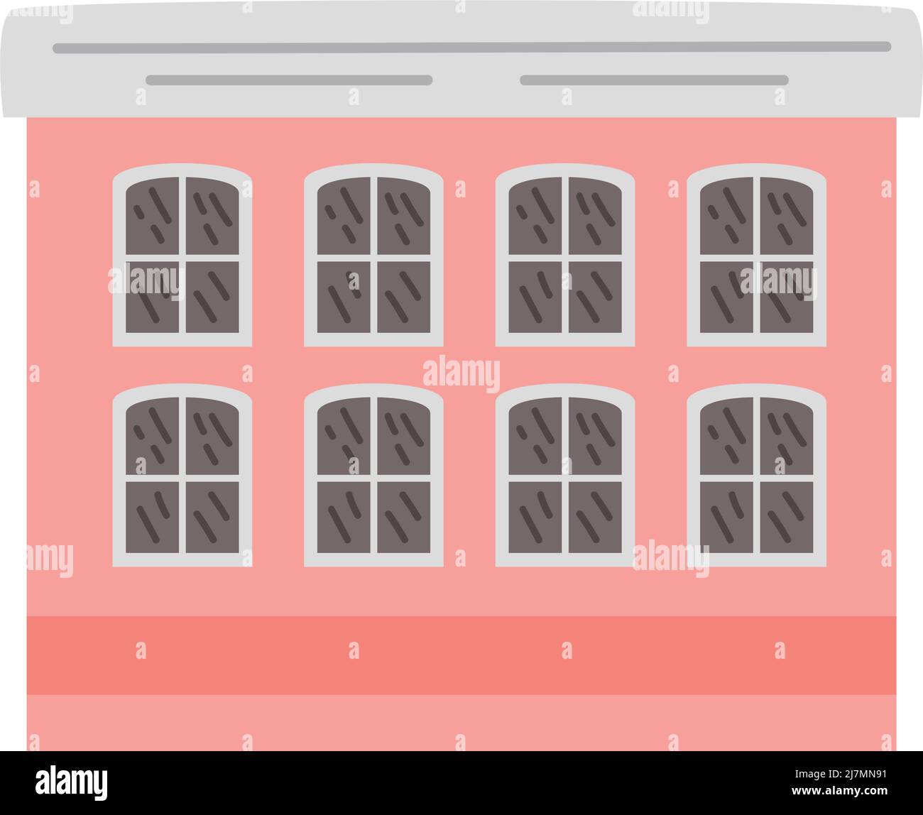 building pink facade isolated icon Stock Vector Image & Art - Alamy