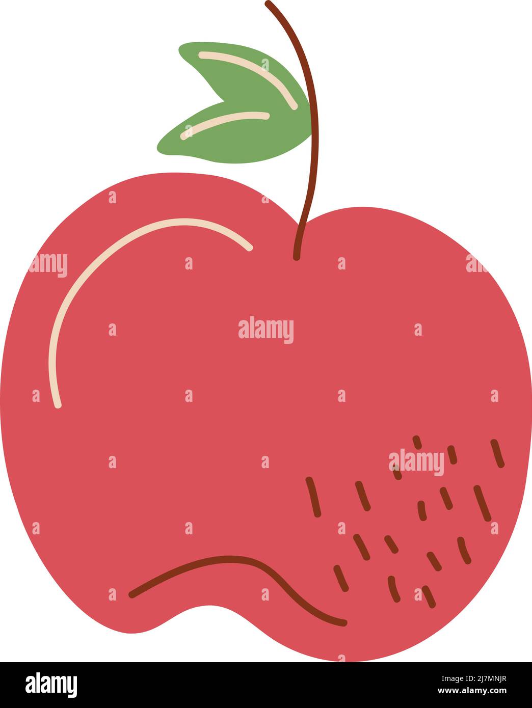 apple fresh fruit healthy icon Stock Vector Image & Art - Alamy